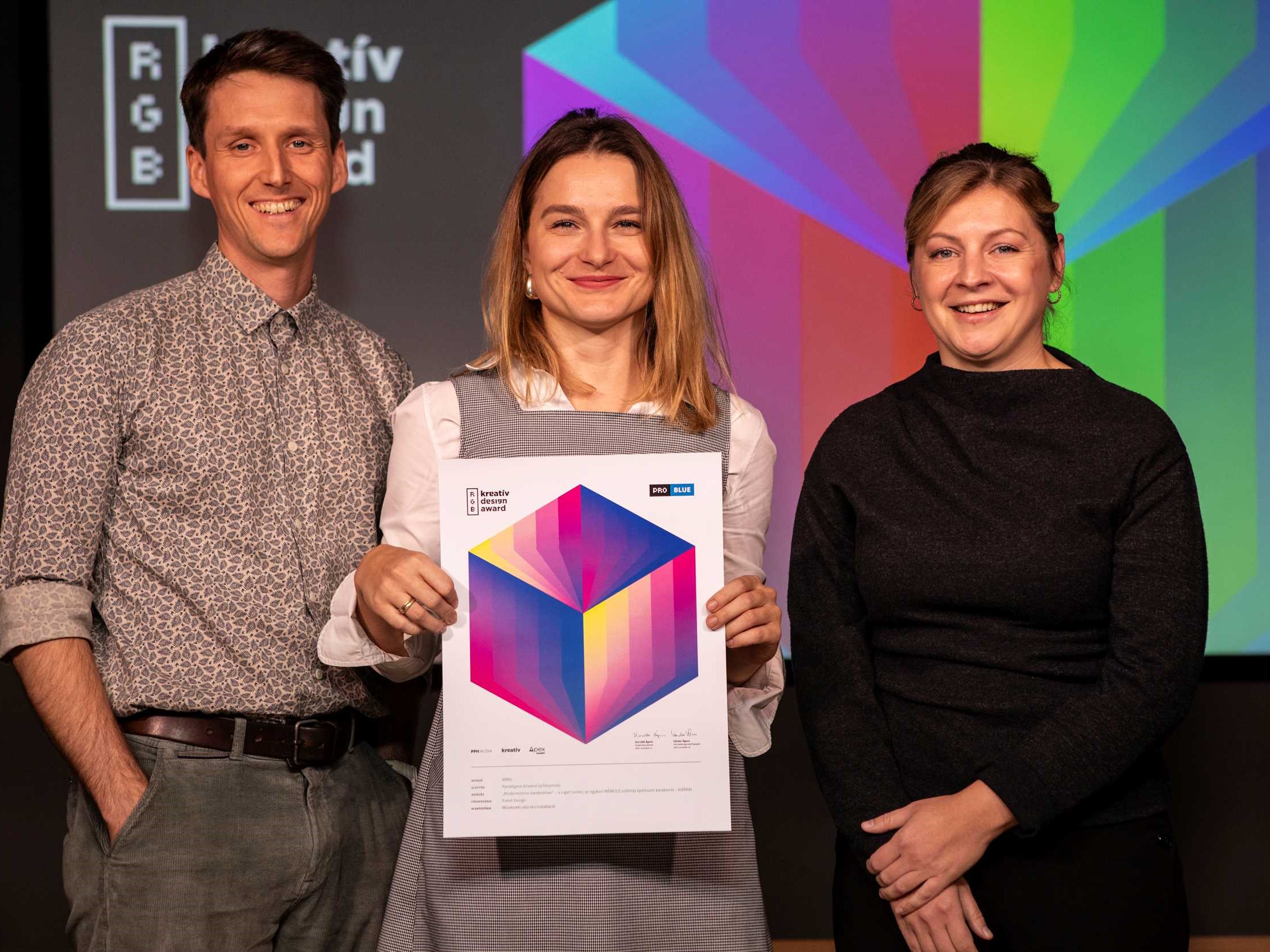 A WING kiállítása is díjat kapott a Kreatív designversenyén