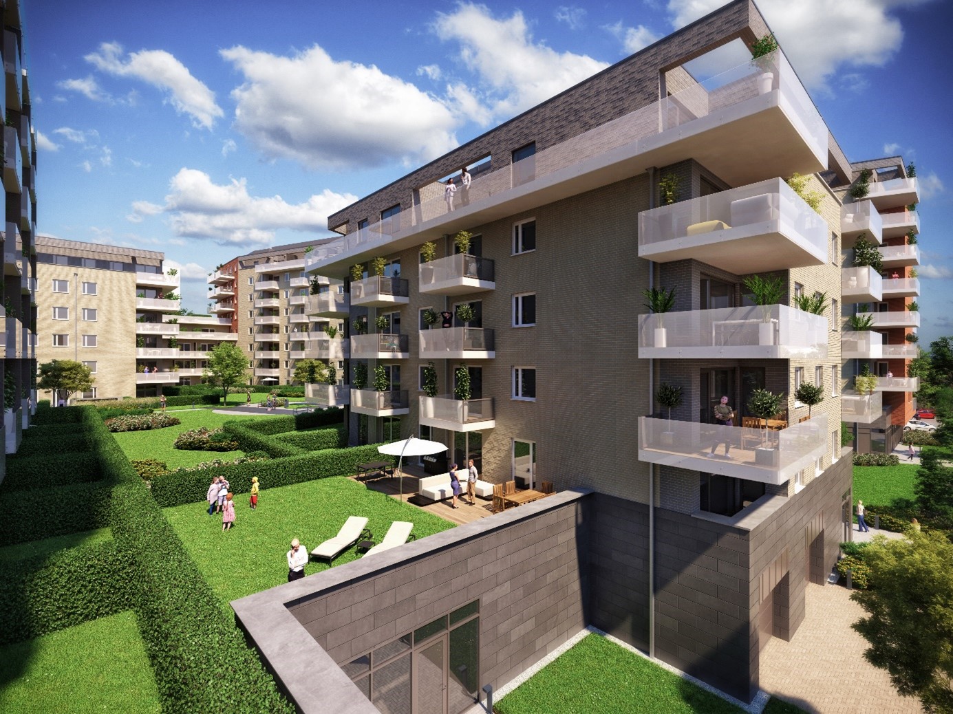 Building structure completed at Kassák Terrace, the third phase of LIVING’s Kassák project