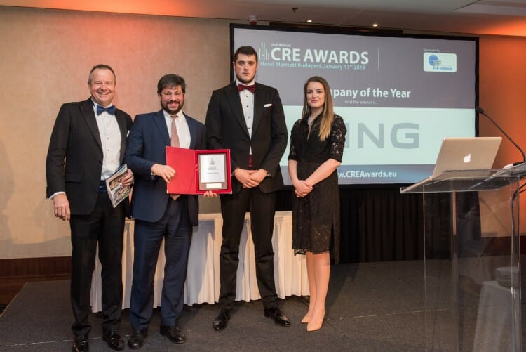 Az Europa Property CRE Awardson a Wing nyerte a legjobb irodafejlesztő és az év vállalkozása díját