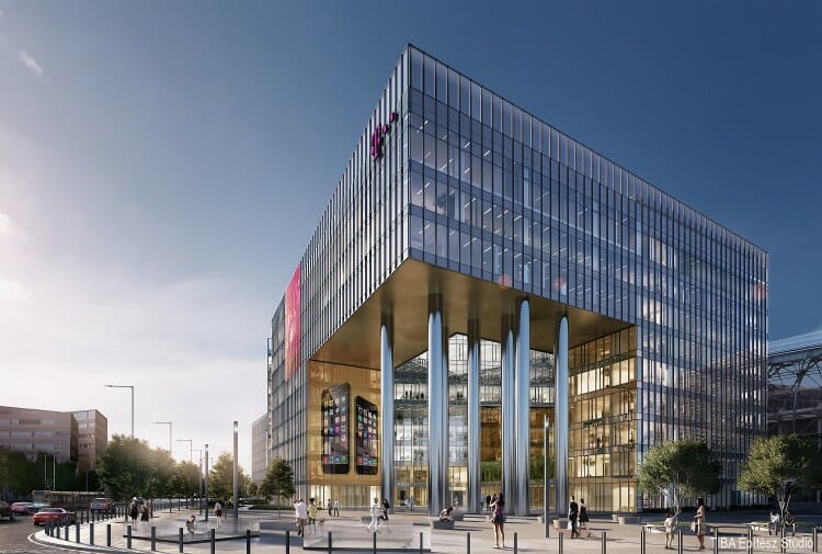 Megkezdődik magyarország legnagyobb, egy épülettömbben megvalósuló irodájának, a Magyar Telekom székházának építése