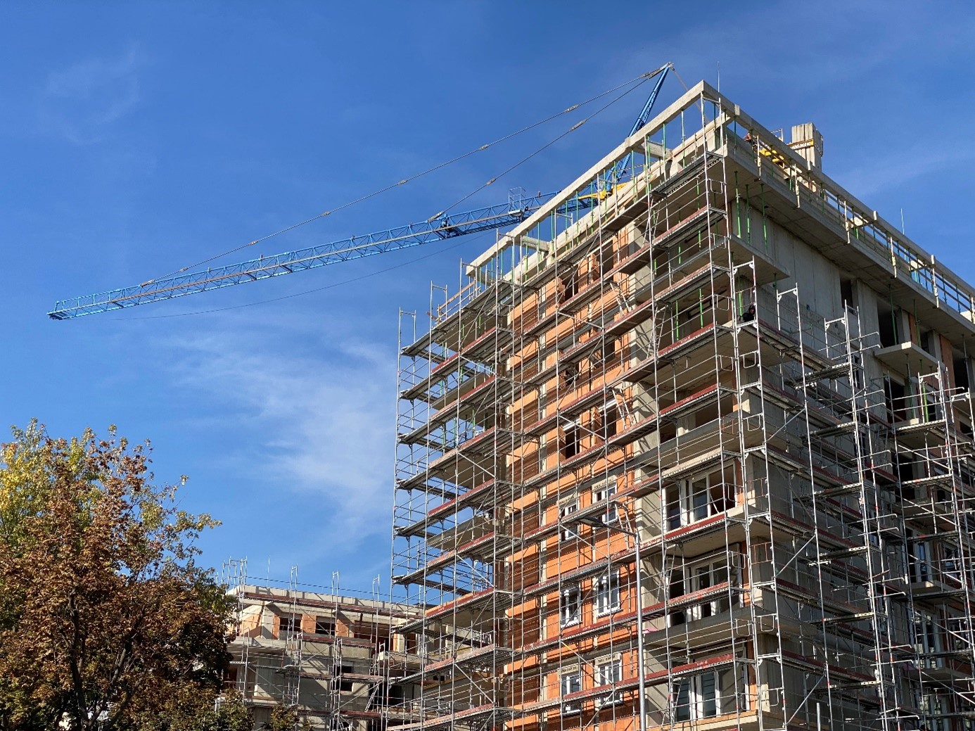 Building structure completed at Kassák Terrace, the third phase of LIVING’s Kassák project